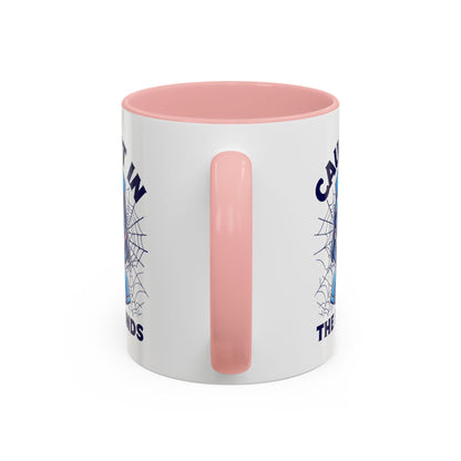 Nurse Coffee Mug, Cute Nursing Gift, Healthcare Appreciation, Fun Spider Design, Caught in the Rounds Mug