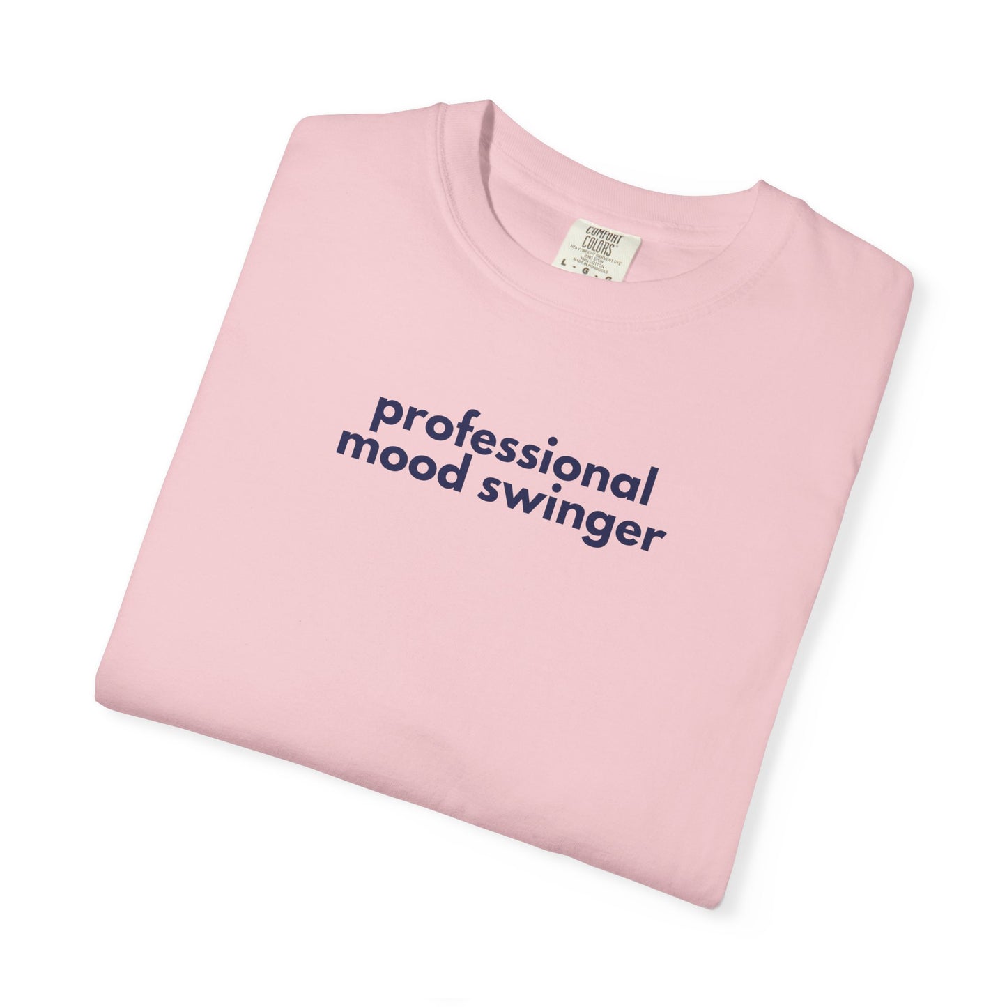 Professional Mood Swinger T-shirt, Gen X Humor Tee, Unisex Tee, Garment-Dyed Shirt, Funny Graphic Tee for Adults