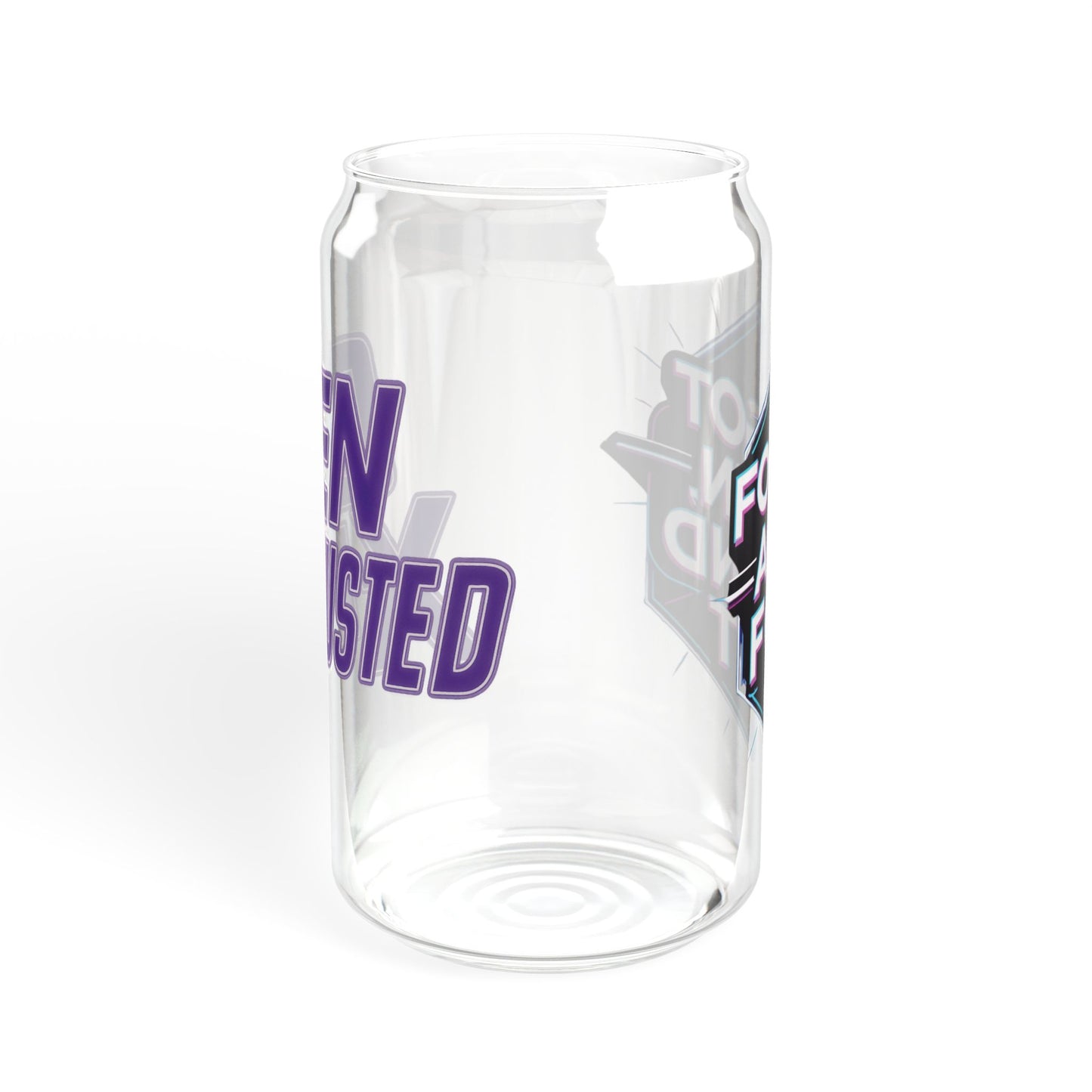 Gen X-Hausted Sipper Glass - 16oz, Fun Glass, Trendy Drinkware, Gift for Gen X, Cool Party Cup, Eco-Friendly Tumbler