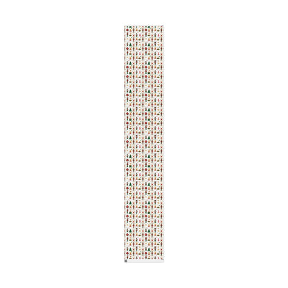 Nutcracker Pattern Wrapping Paper | Christmas Holiday Gift Wrap Roll