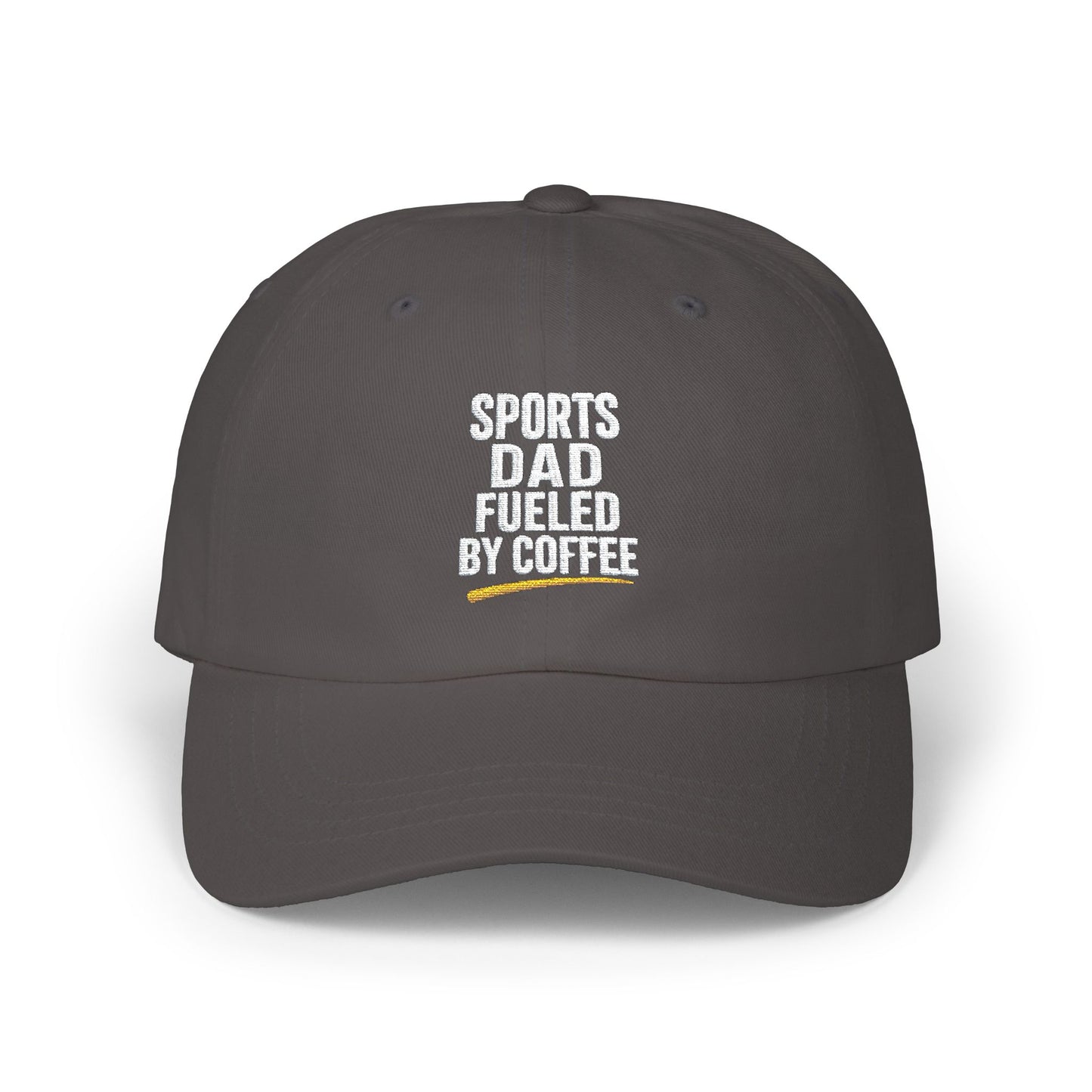 Sports Dad Fueled by Coffee Cap | Camo Baseball Hat