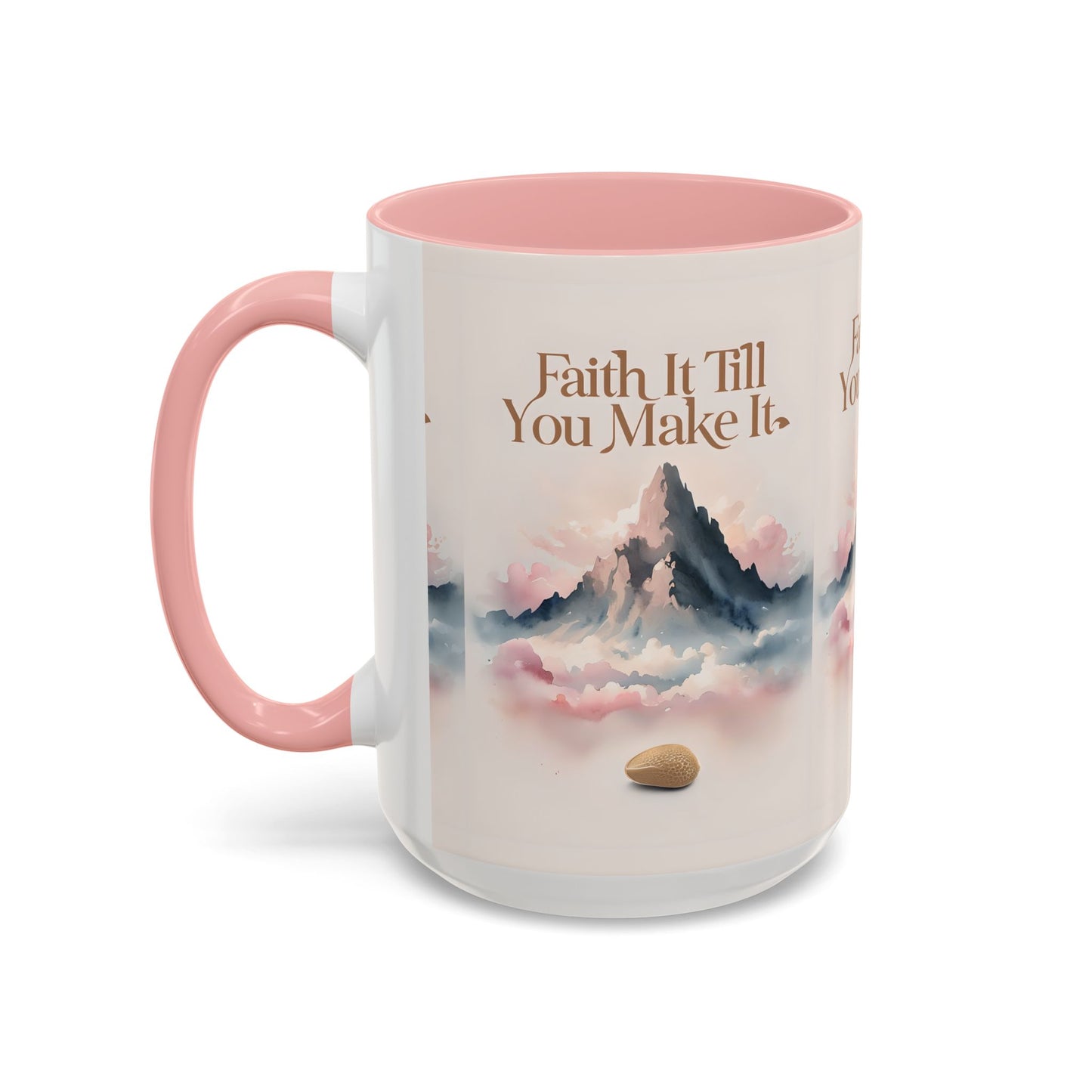 Faith It Till You Make It Coffee Mug, Motivational Drinkware, Inspirational Gift, Morning Coffee Cup, Self-Help Mug