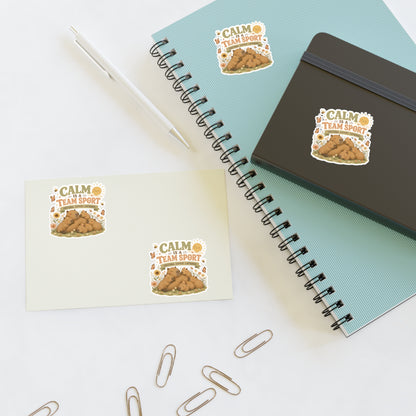 Calm Is A Team Sport Capybara Sticker Sheets | Cute Animal Calm Quote