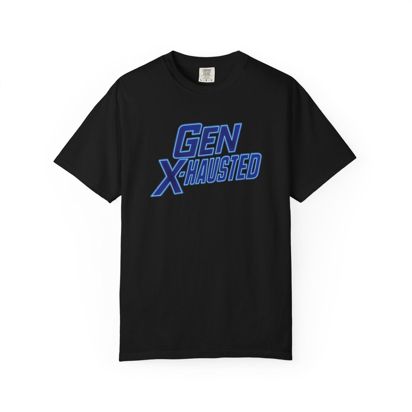 Gen X-Hausted Unisex T-shirt, Forgot Again Found Out Funny Tee, Gen X Humor Gift, Retro 80s 90s Shirt, Vintage Style Clothing