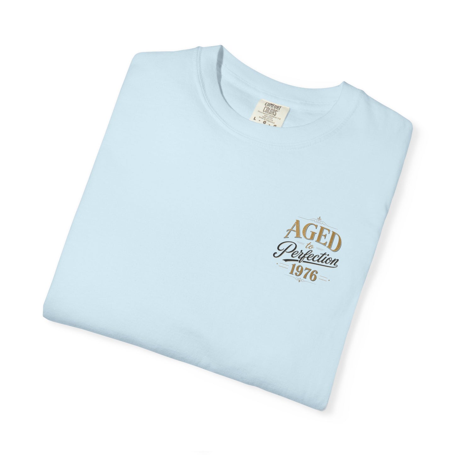 Aged to Perfection 1976 T-Shirt | Vintage Typographic Birthday Design