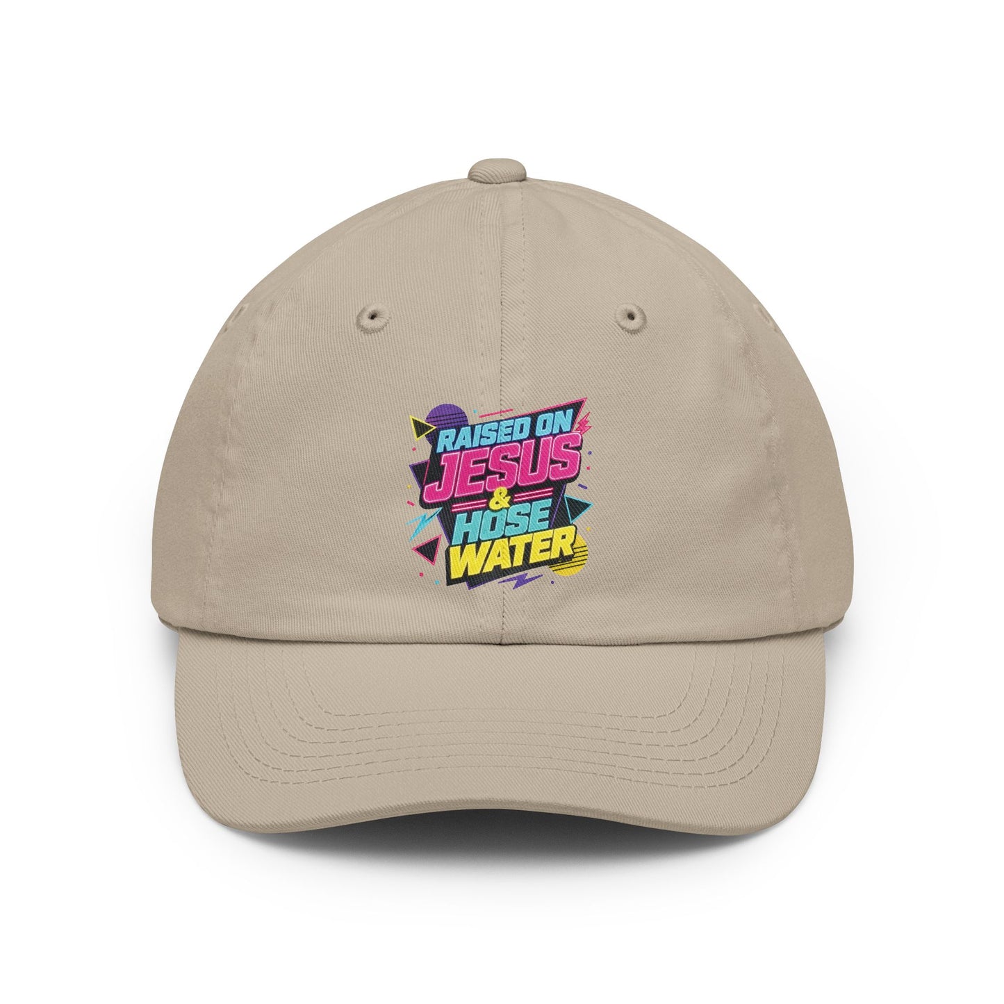 Raised on Jesus & Hose Water Gen X Humor Dad Hat