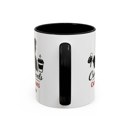 Crime Novels and Carpool Lines Mug | Accent Coffee Mug