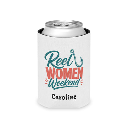 Reel Women Weekend Can Cooler | Fishing Bachelorette Party, Personalized