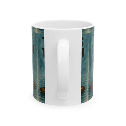 Texas Tough Ceramic Mug, Texas Pride Coffee Cup, Cowboy Boots Drinkware, Texas Strength Gift, 11oz Mug