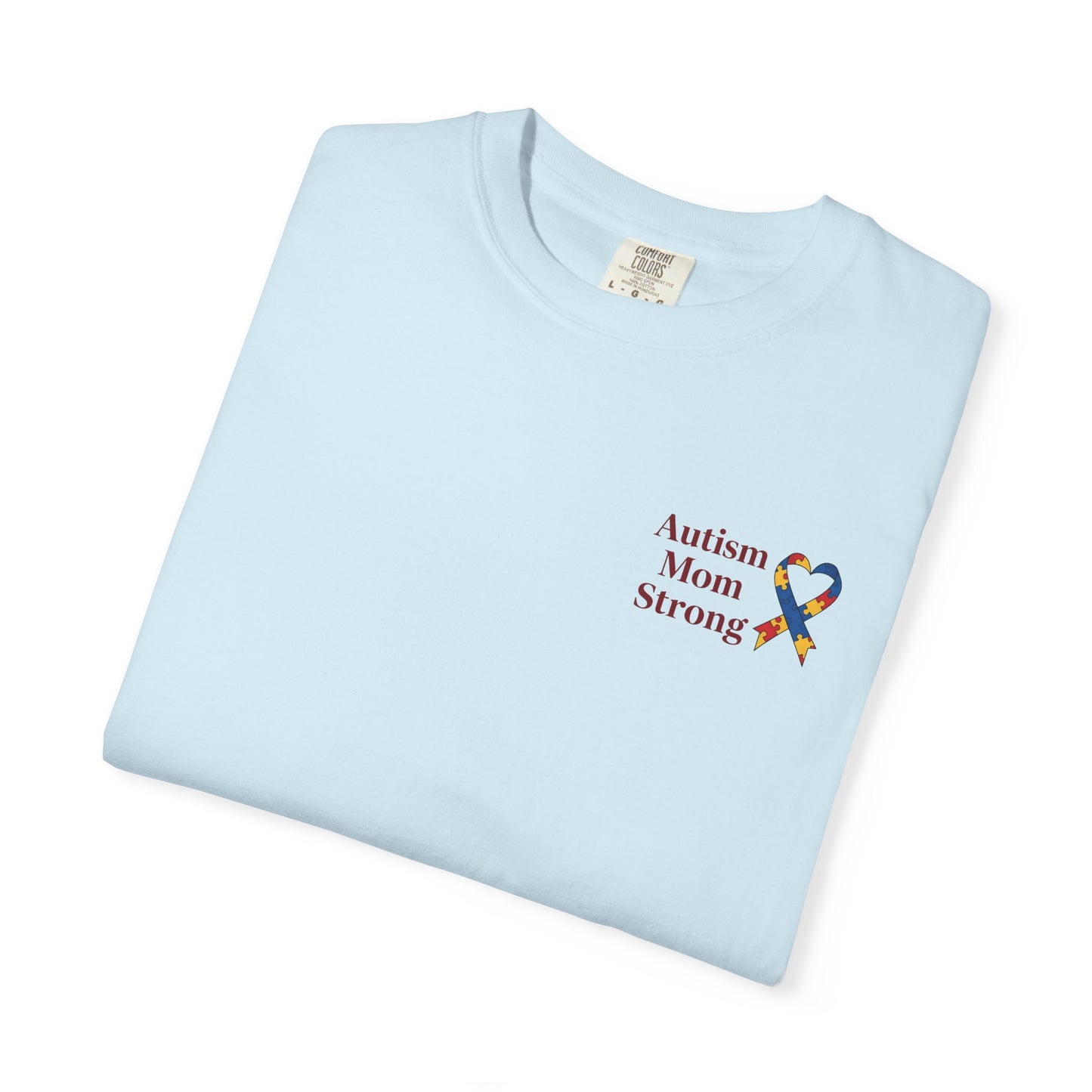 Autism Mom Strong T-shirt | Autism Awareness Puzzle Ribbon