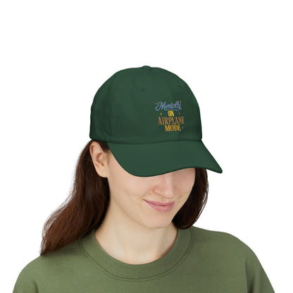 Mentally On Airplane Mode Dad Cap | Mental Health Humor