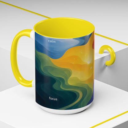 Colorful Emotional Spectrum Mug | Personalized Name Coffee Mug
