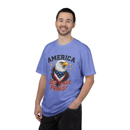 America Eagle 250 Years Proud T-Shirt | Patriotic Bald Eagle Tee - 250th Anniversary