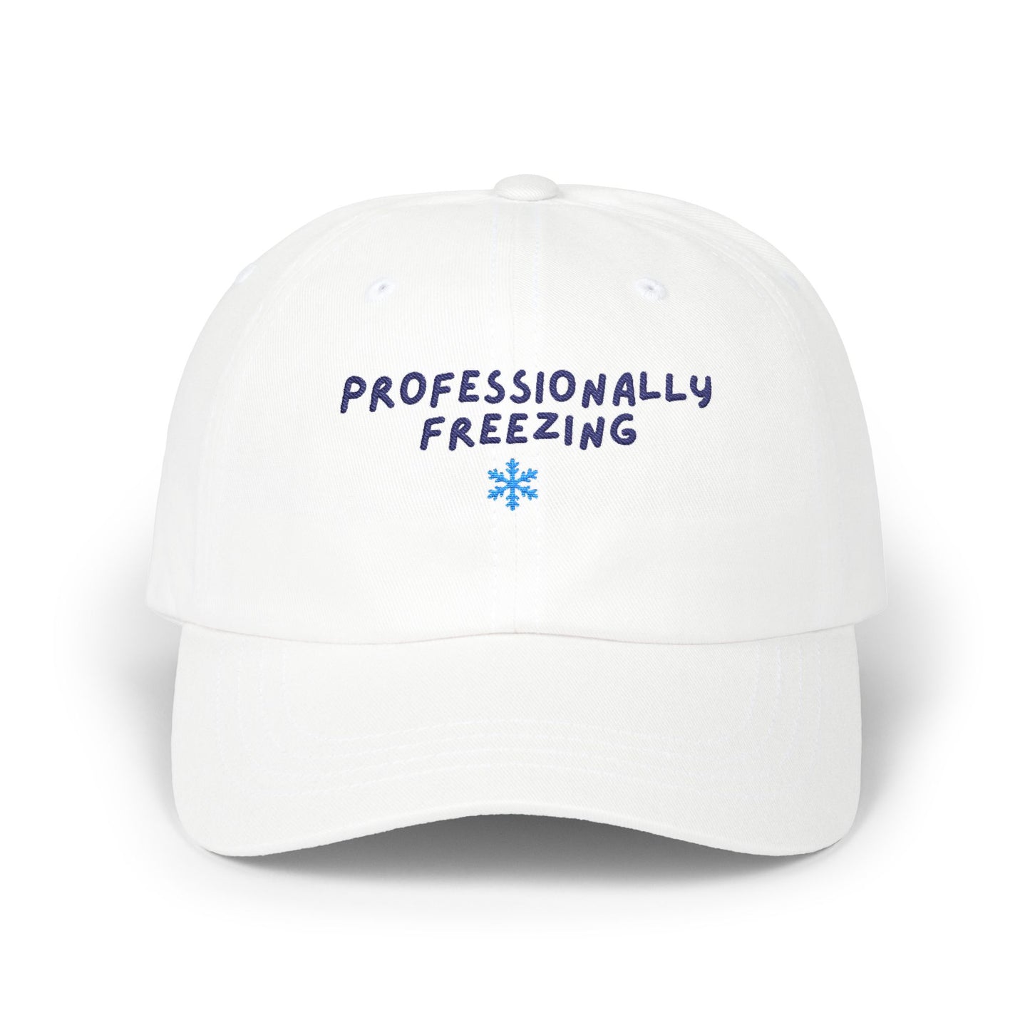 Professionally Freezing Classic Dad Cap | Snowflake Embroidered Hat