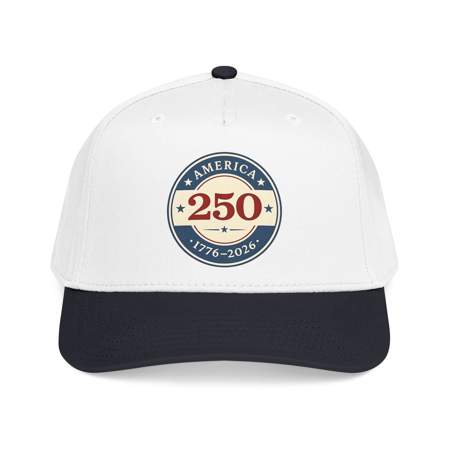 America 250 1776-2026 Patch Mid Profile Baseball Cap | 250th Anniversary Celebration