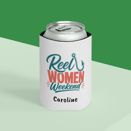 Reel Women Weekend Can Cooler | Fishing Bachelorette Party, Personalized