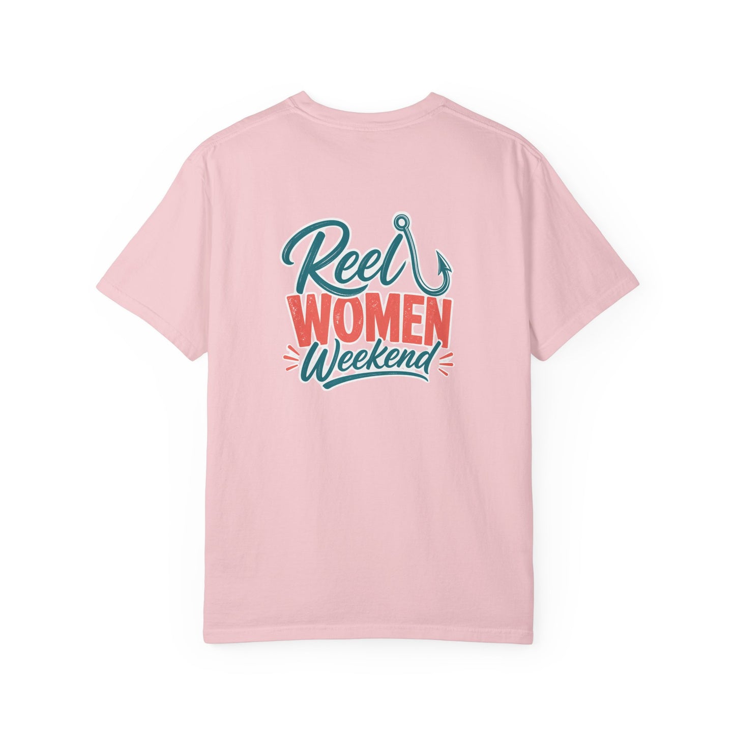 Reel Women Weekend T-shirt | Fishing Hook Typography Tee