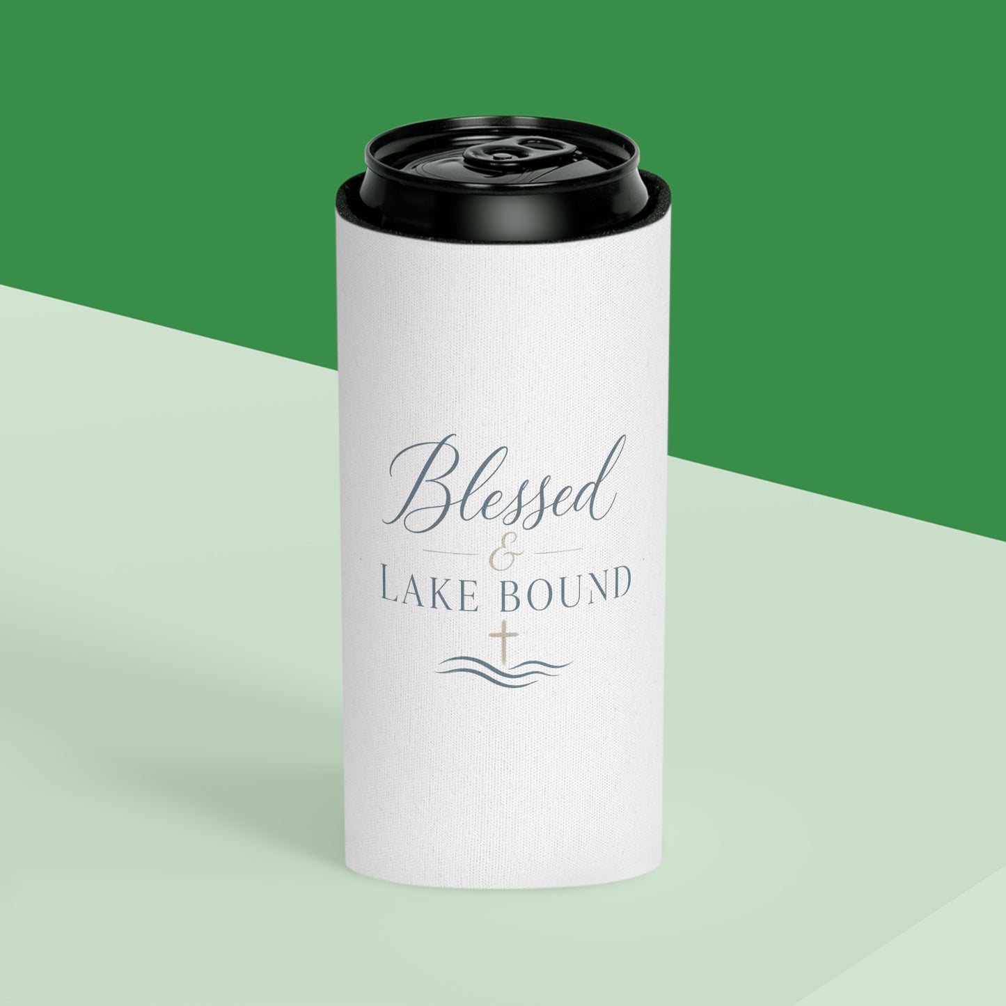 Blessed & Lake Bound Can Cooler | Christian Lake Life