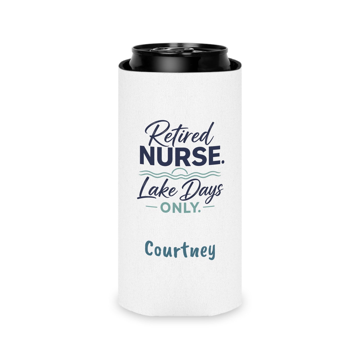 Retired Nurse Lake Days Can Cooler | Personalized