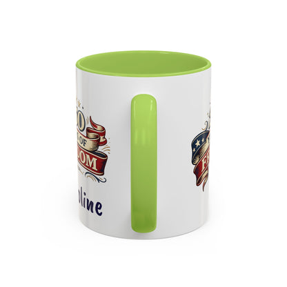 250 Years of Freedom Coffee Mug | Personalized Name - America 250th Anniversary, Semiquincentennial, Patriotic Gift, Heritage Celebration