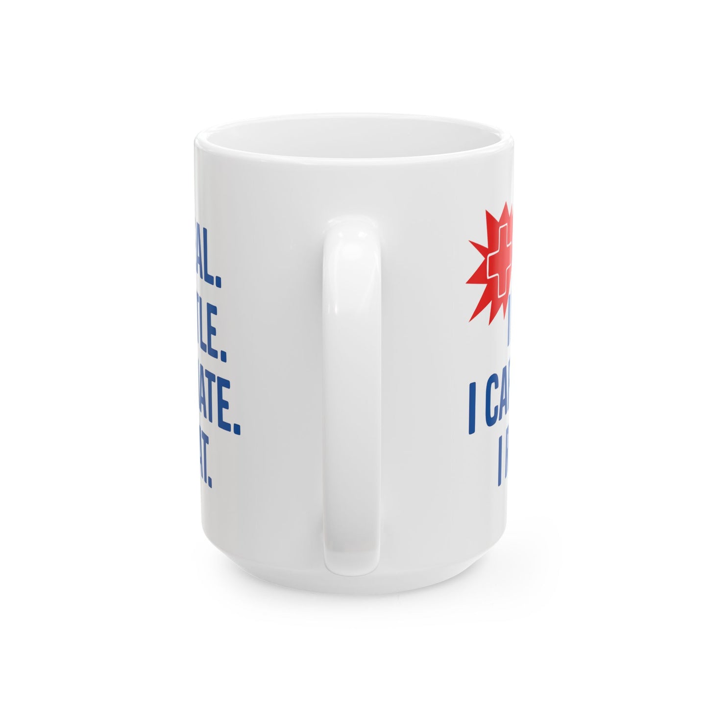 Motivational Healthcare Worker Ceramic Mug, Nurse Doctor Gift, Heal Hustle Caffeinate Repeat, 11oz 15oz Coffee Cup, Inspirational Quote