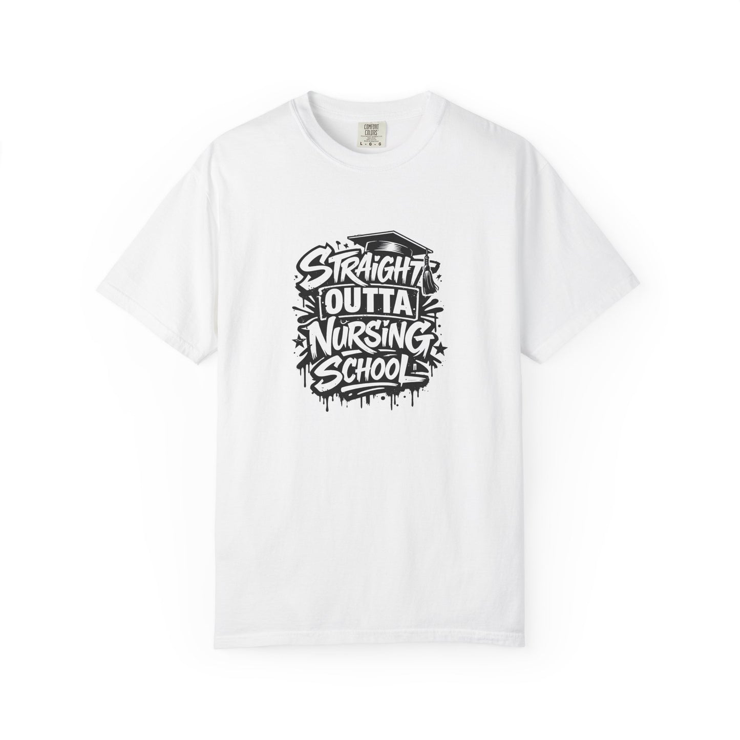 Straight Outta Nursing School T-shirt | Nursing Graduate Tee, Cap Graphic