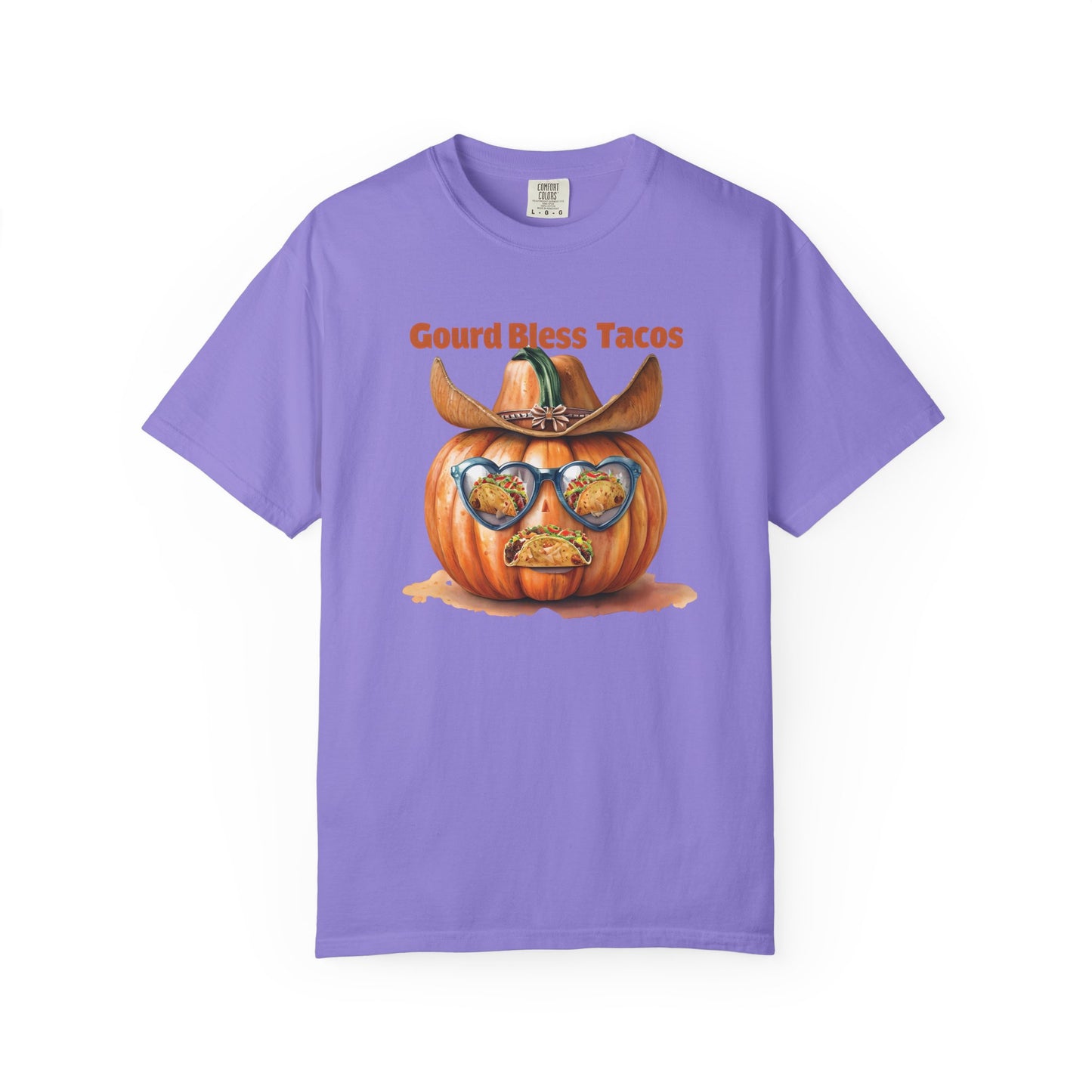 Funny Halloween T-Shirt, Gourd Bless Tacos Tee, Unisex Graphic Tee, Taco Lover Shirt, Fall Festival Apparel, Cute Pumpkin Shirt