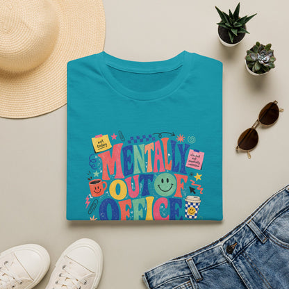 Mentally Out Of Office T-Shirt | Colorful Retro Graphic
