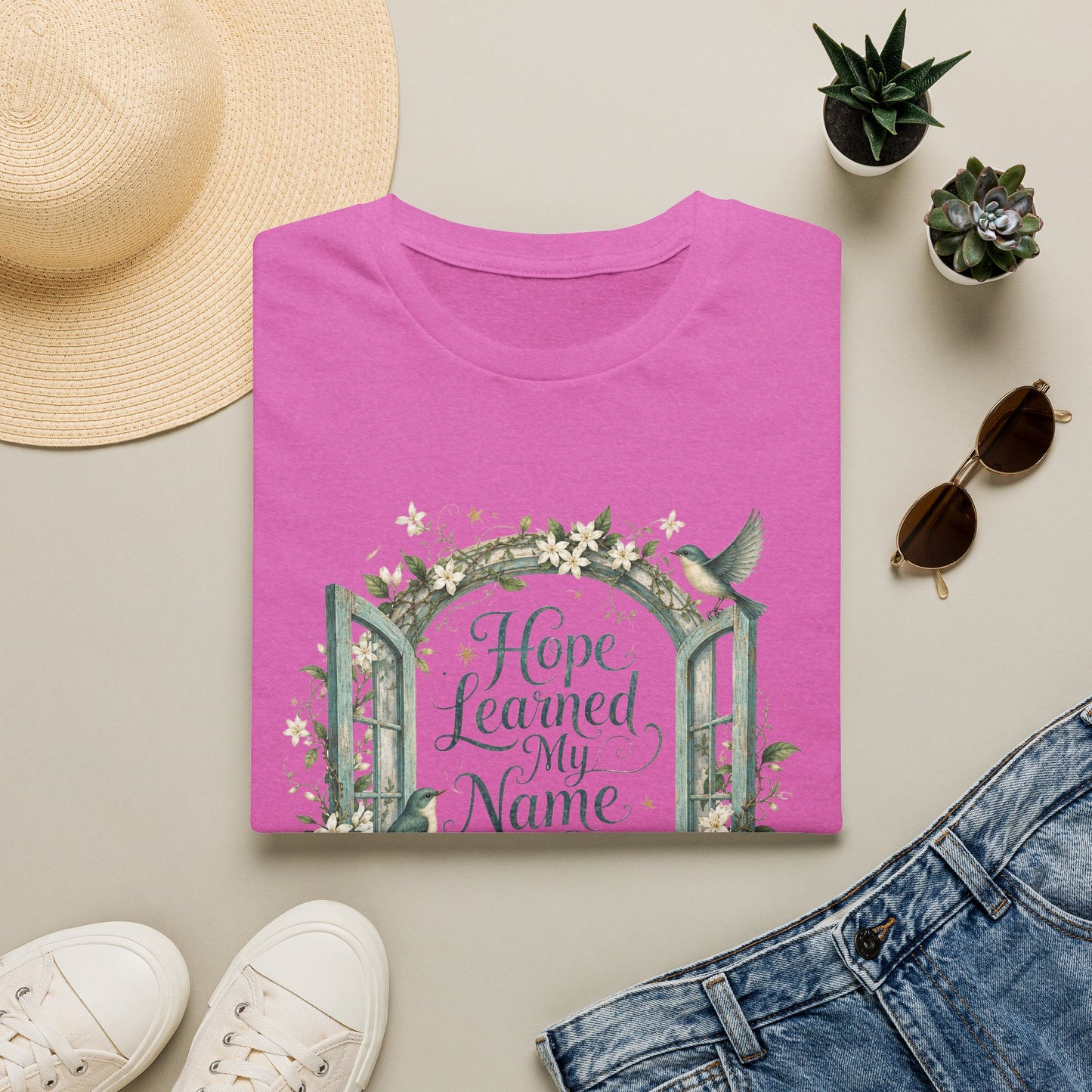 Hope Learned My Name T-Shirt | Abuse Survivor Inspiration