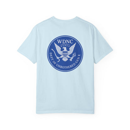 WDNC Unbothered Gen X Humor T-shirt, Funny Graphic Tee, Sarcastic Shirt, Vintage Unisex Top, Cool Tee