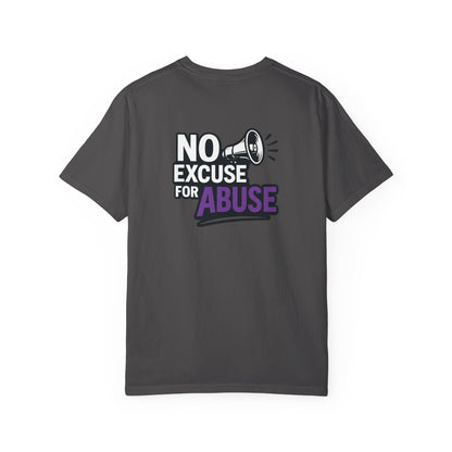 Empowering Unisex T-Shirt: "No Excuse for Abuse" - Casual Wear, Gift for Activists, Awareness Apparel, Comfort Tee