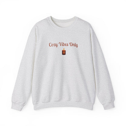Cozy Vibes Only Sweatshirt, Unisex Crewneck, Casual Wear, Fall Fashion, Gift for Her, Cozy Apparel, Warm Layering