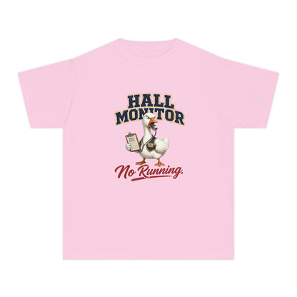 Hall Monitor Goose No Running Tee | Kids school safety shirt