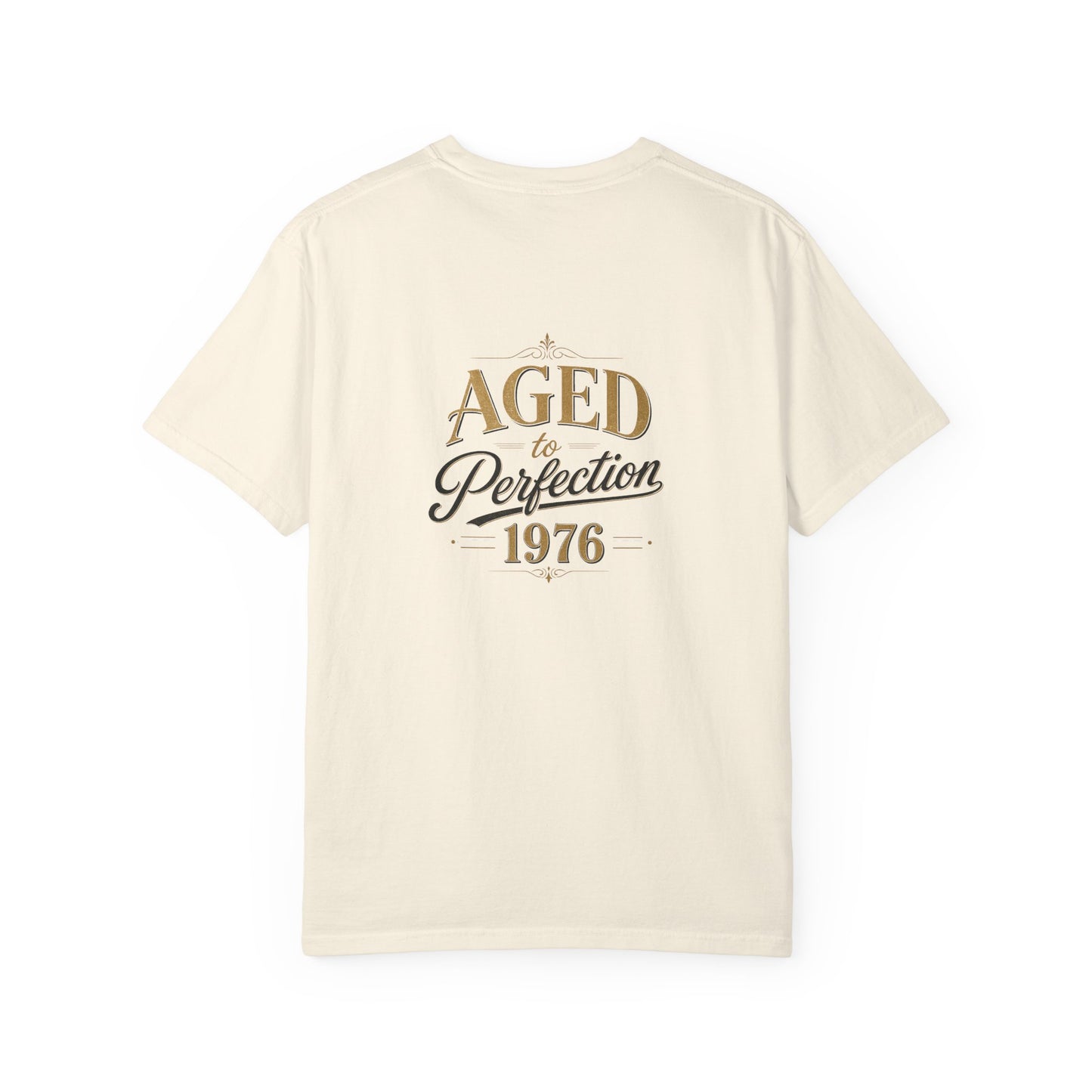 Aged to Perfection 1976 T-Shirt | Vintage Typographic Birthday Design