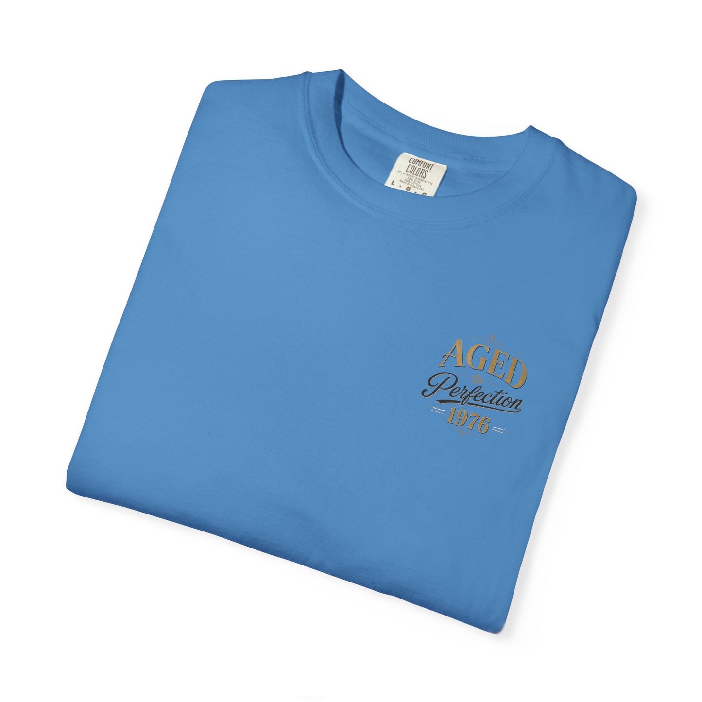 Aged to Perfection 1976 T-Shirt | Vintage Typographic Birthday Design