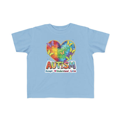 Autism Puzzle Heart Toddler Tee | Accept Understand Love