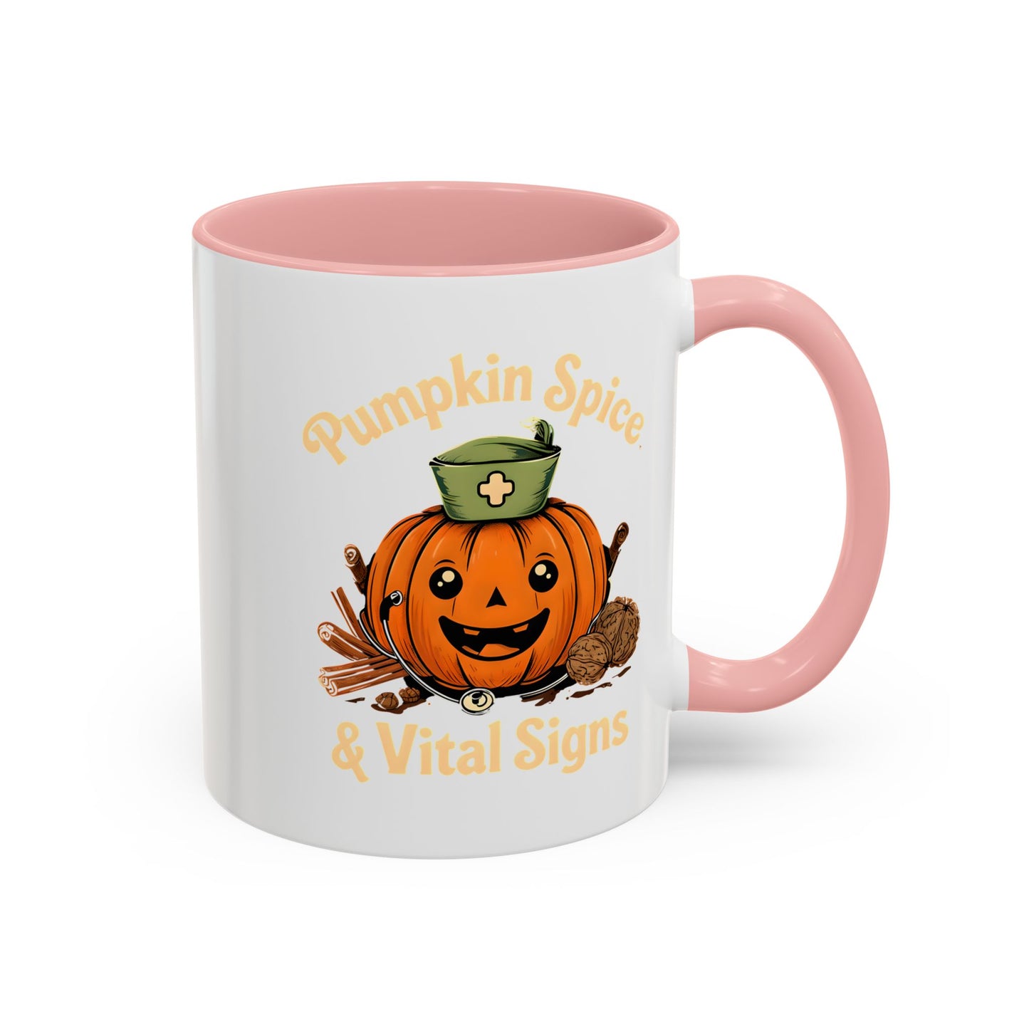 Pumpkin Spice Coffee Mug - Perfect for Fall Decor, Nursing Gifts, Halloween Parties, Cozy Mornings, Harvest Gatherings