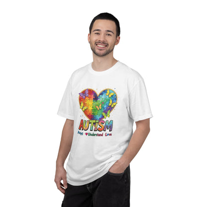 Autism Puzzle Heart T-shirt | Accept Understand Love