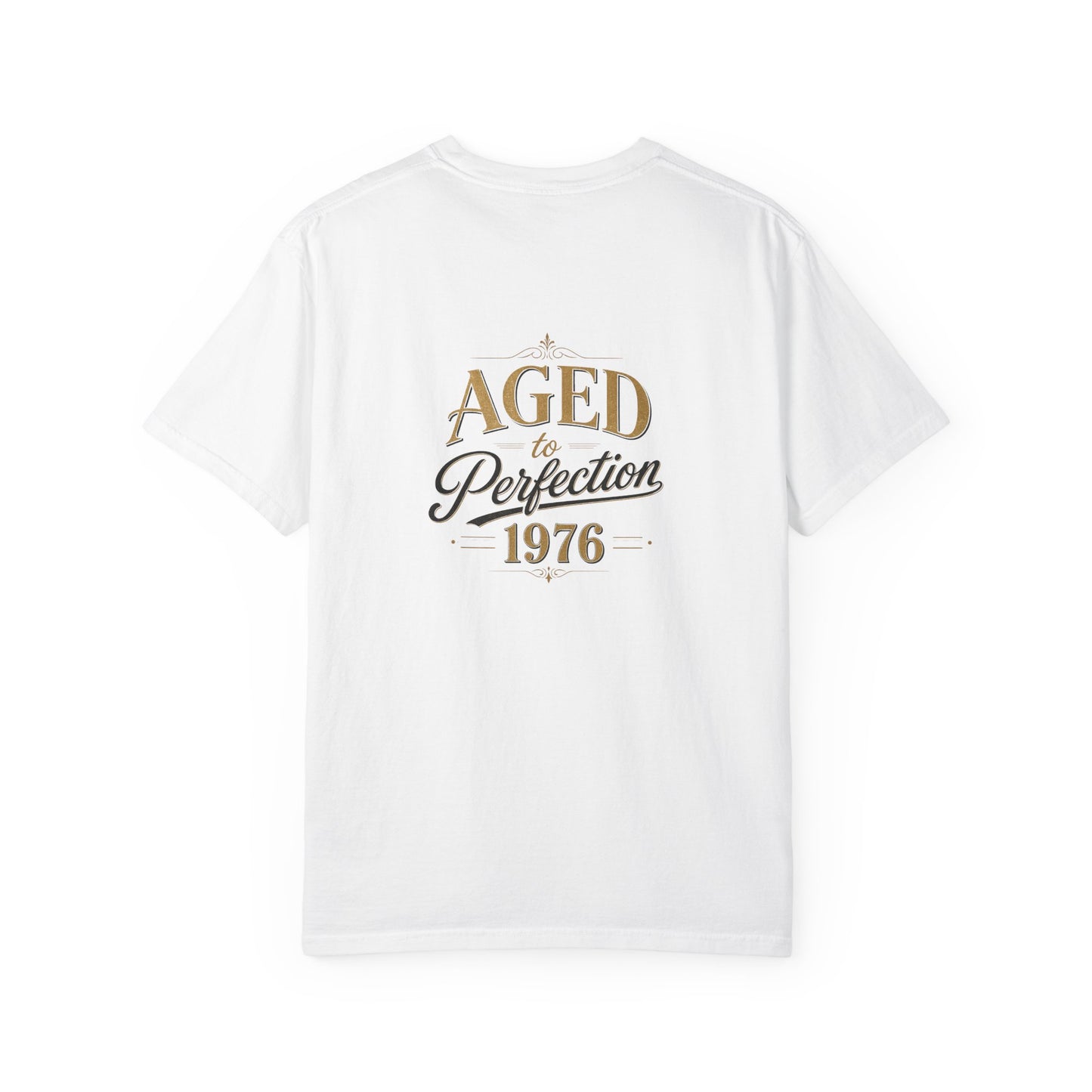 Aged to Perfection 1976 T-Shirt | Vintage Typographic Birthday Design