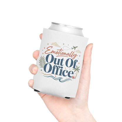 Emotionally Out Of Office Can Cooler | Vacation Tropical Can Cooler
