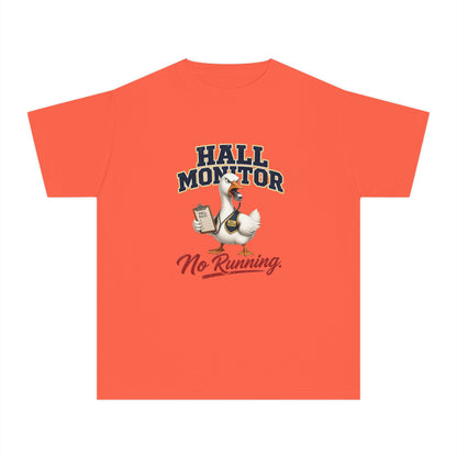 Hall Monitor Goose No Running Tee | Kids school safety shirt