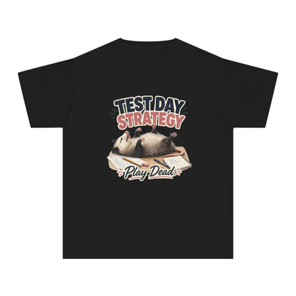 Test Day Strategy Play Dead Youth Tee | Possum Illustration, Back-to-School