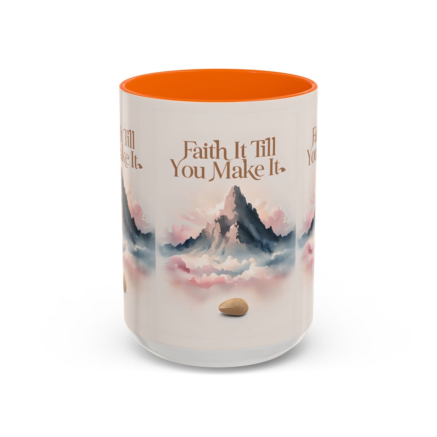Faith It Till You Make It Coffee Mug, Motivational Drinkware, Inspirational Gift, Morning Coffee Cup, Self-Help Mug