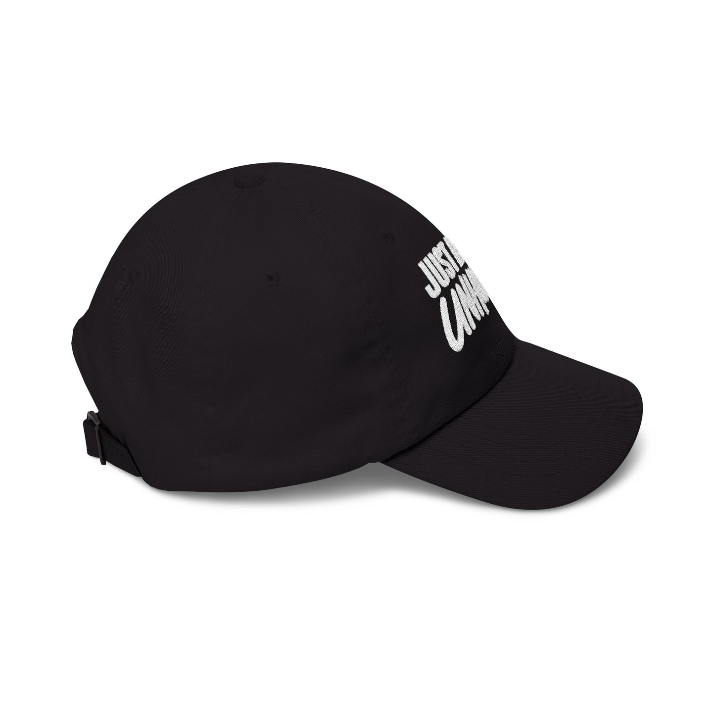 Just a Little Unhinged Dad Cap | Embroidered Baseball Hat, Funny Text