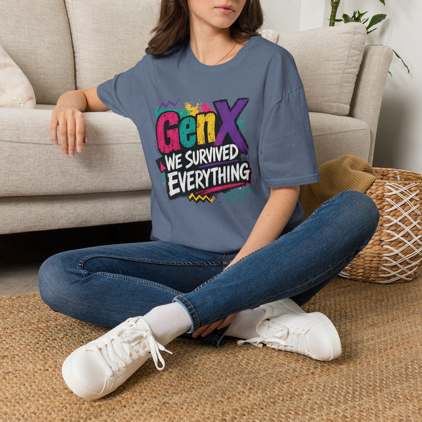 Gen X We Survived Everything T-Shirt | 90s Retro Graphic Tee