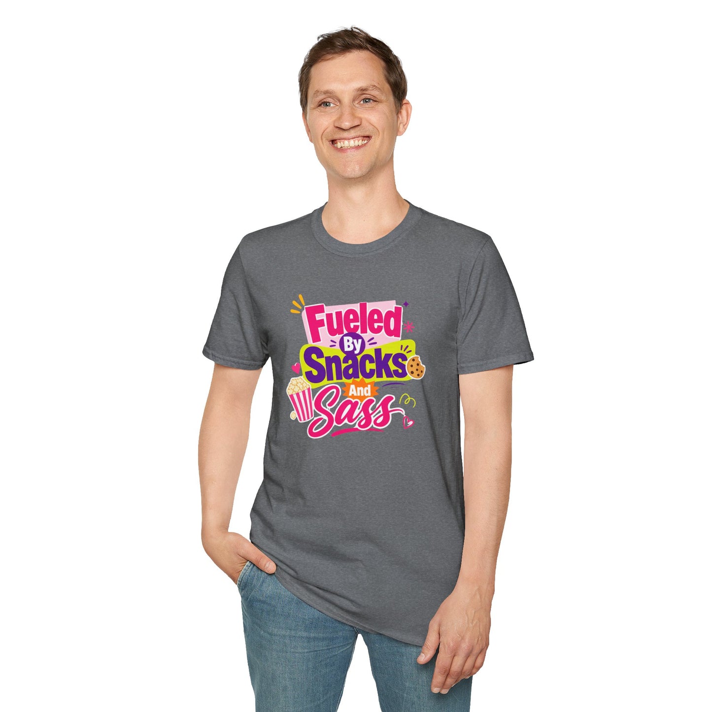 Fueled by Snacks and Sass T-Shirt | Snack Quote Tee