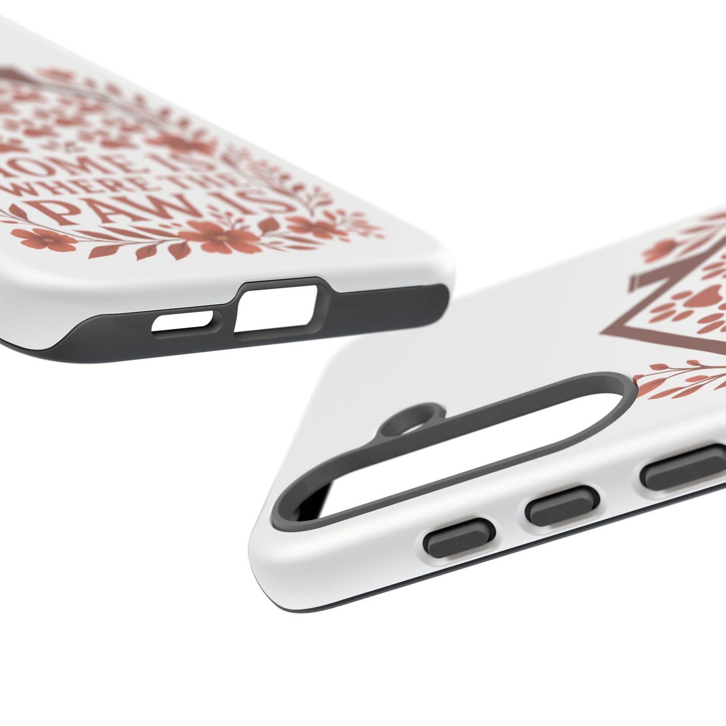 Cute Pet Phone Case, Home is Where the Paw Is, Animal Lover Gift, Phone Cover for Dog or Cat Owners