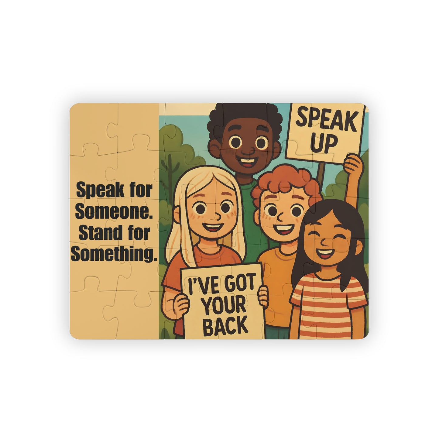 Kids' Puzzle: Speak Up, Empowering 30-Piece Puzzle for Young Minds, Educational Toy, Supportive Message, Fun Family Activity, Gifts for Kids