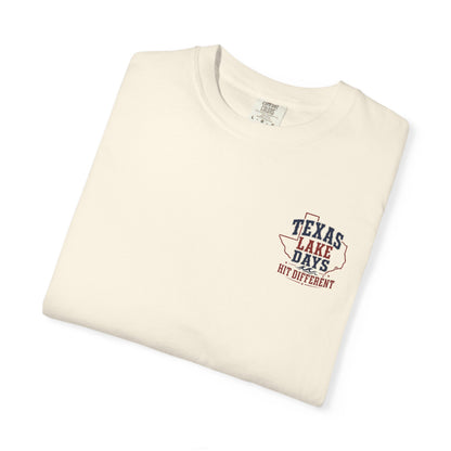 Texas Lake Days Hit Different T-shirt | State Outline Lake Life