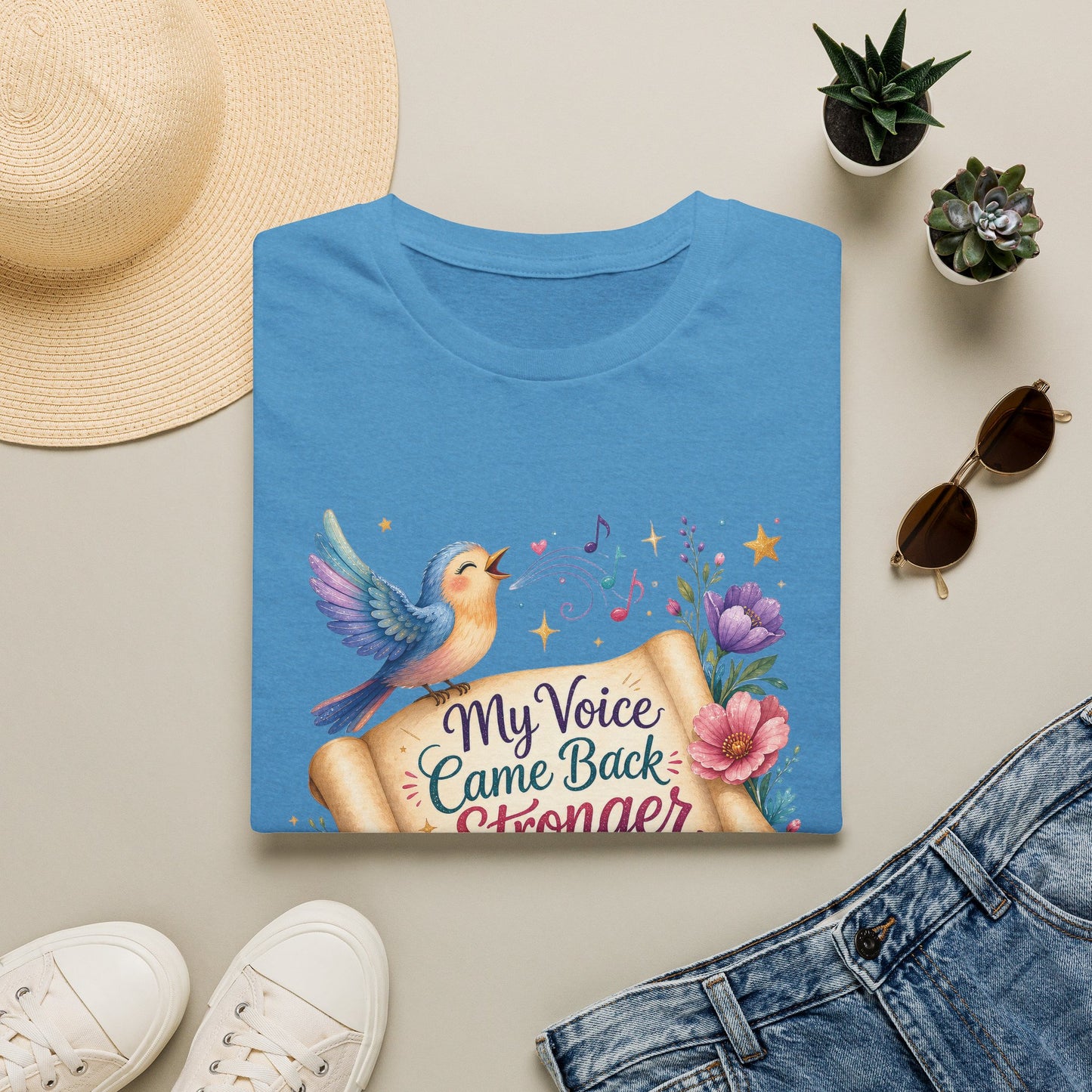 My Voice Came Back Stronger T-Shirt | Survivor